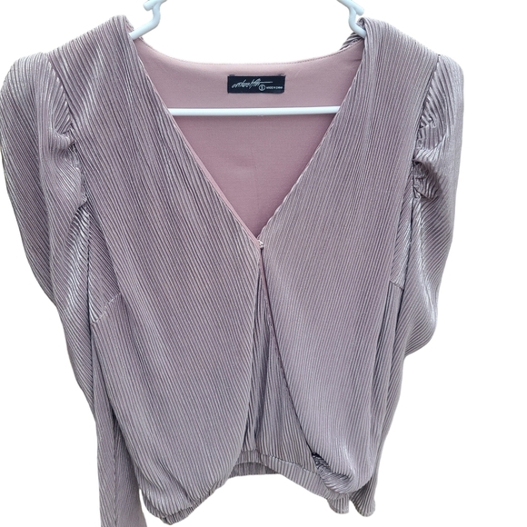 On Twelfth Metallic Blouse - Picture 3 of 5